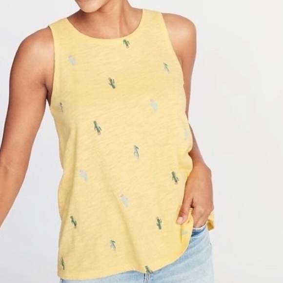 Old Navy Cactus Print Top - Picture 1 of 4